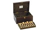 Jaques of London - 4.4'' Staunton Chess Set in Leather Casket - 4.4'' inch King