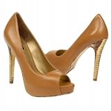 Report Signature Women's Adrian Open-Toe Pump,Tan,7 M US