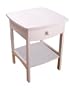 Winsome Wood End Table/Night Stand with Drawer and Shelf, White