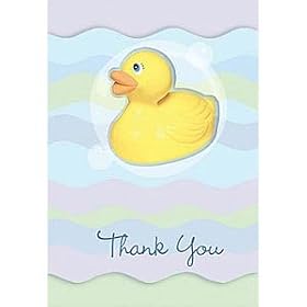 Rubber Ducky Thank You Note Cards