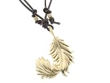 Spogliati Feather Pendant in 14 Karat Gold by Catherine Michiels