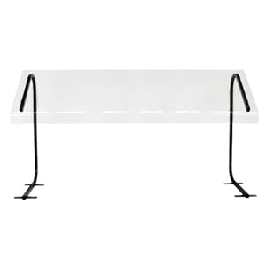 Buffet Enhancements 24 Inch Portable Table Serving Sneeze Guard, Black