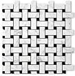 Carrara (Carrera) Bianco Honed 1x2 Basketweave Mosaic Tile