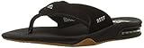 UPC 881862642764 product image for Reef Men's Fanning II Flip Flop, Black/Silver, 12 M US | upcitemdb.com