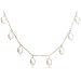 14k Yellow Gold, June Birthstone, 5.5-6mm Pearl Briolette Station Necklace, 16"