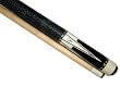 Black - White 58 2 Piece Hardwood Maple Pool Cue Billiard Stick 21 Oz