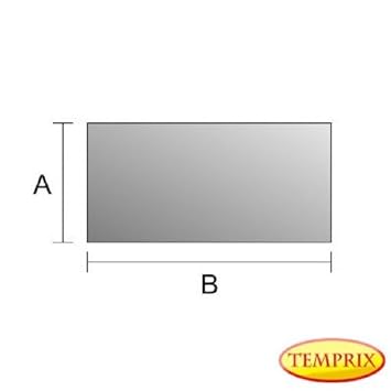 Kaminscheibe Kaminglas 32 x 32 cm / 320 x 320 x 4mm Ofenglas Temprix