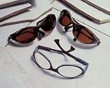 Uvex Bandit Safety Glasses With Black Frame And Amber Ultradura Hardcoat Lens