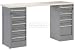 Office Products : 72" 9 Drawer Plastic Top Workbench