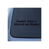 HOGWARTS SCHOOL OF WITCHCRAFT - Car Decal Sticker A1608 | Vinyl Color: Black