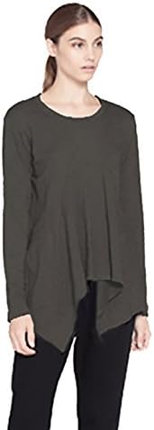 Wilt Hanky Hem Top in Distressed Black (Medium)