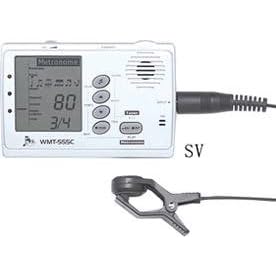 【クリックで詳細表示】Cherub メトロノームチューナー シルバー WMT-555C