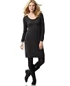 Calvin Klein Wool-Blend Empire-Waist Dress