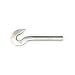 Crosby HG-4037 Galvanized Steel Left Hand Hook End Turnbuckle, 5/8" Shank Diameter x 6" Take Up, 2250lbs Load Capacity