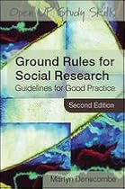 Ground Rules for Social Research: Guidelines for Good Practice (Open Up Study Skills)