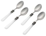 Rosanna Pearlized White Napoleon Espresso Spoons, Set of 4