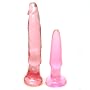 Doc Johnson Crystal Jellies Six Inch Anal Starter Pink Anal Sex Toy Kit