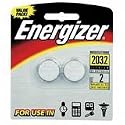 Energizer Watch/Electronic Batteries, 3 Volts, 2032, 2 batteries (Lithium Button Cell)