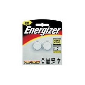 Energizer Watch/Electronic Batteries, 3 Volts, 2032, 2 batteries (Lithium Button Cell)