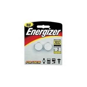 Energizer Watch/Electronic Batteries, 3 Volts, 2032, 2 batteries (Lithium Button Cell)