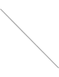 .6mm, 14 Karat White Gold, Round Snake Chain - 20 inch