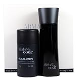 Armani Code by Giorgio Armani for Men 2 Piece Set Includes: 2.5 oz Eau de Toilette Spray + 2.6 oz Deodorant Stick Alcohol Free