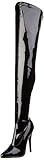 Pleaser Women's Domina-3000 Boot,Black Patent,11 M US