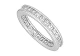3.00ct tw Natural Diamond( G-H-SI) Eternity Band In 14K White Gold