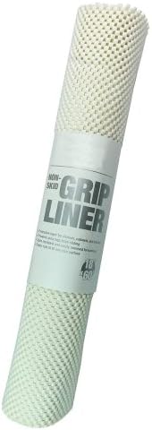 Non-Skid Grip Shelf Liner / Drawer & Cabinet Shelves Non-Slip Liner, 18-Inch X 60-Inch (Choose from 4 Colors) (White)