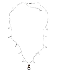 Pilgrim Girl on a Clear Crystal Waterfall Necklace [Jewelry] Delight Jewelry