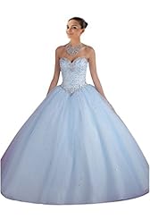  Tulle Lace Sweetheart Corset   Waistline Floor Length  Ball Gown Evening Dress/Prom Dress/Quinceanera Dress 