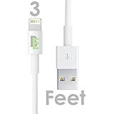 [Apple MFI Certified] Beam ElectronicsTM (Lifetime Guarantee) iPhone 5 & 6 Charging Cable, 8 Pin to USB Lightning Cable,Data/Sync Cable & Charger for Apple iPhone 5 5S 6 6+, iPod, iPad, etc(1 Cable)