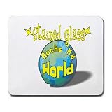 Stained Glass Rock My World Mousepad