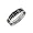 Eve's Addiction Men's Double Black Inlay Stainless Steel Band, 11