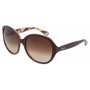 D&G Dolce and Gabbana Ladies DD3034 Round Sunglasses