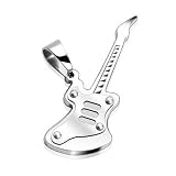 316L Stainless Steel Guitar Pendant