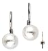 Sterling Silver Faux Pearl Drop Earrings 12MM