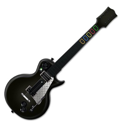 Wii Version Guitar Hero III Skin For the WII - Black DP Pickguard