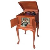 Queen Anne Console Stack-O-Matic Record Radio and CD player - high-quality beauty has it all (Paprika) (35