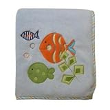 Lambs & Ivy Under the Sea Blanket, Blue