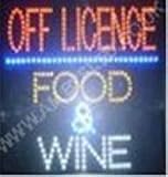 Quality Flashing Off Licence Led New Window Shop Signs