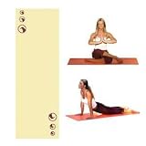 Cap Barbell 1/4 Yoga Mat w/ Seed of Life Pattern (Sand Dune)