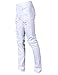 Moonwalk Men`s Elastic White Ripped Destroyed Jeans With Holes