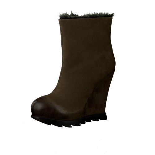Bronx Damen Lederstiefelette (Braun, 38)
