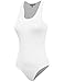 FPT Womens Basic Tank Top Bodysuit WHITE SMALL