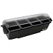 San Jamar BD4004 6 Piece The Dome Condiment Center, 6qt Capacity, 22" Length x 7-1/2" Width x 8-1/2" Height