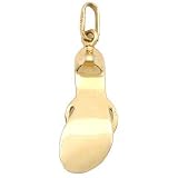 14K Gold Red Enamel High Heel Sandal Hearts Shoe Charm