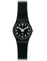 Swatch Lady Black Silicone Ladies Watch LB170