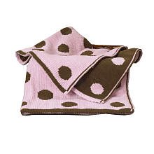 CoCalo Baby Chenille Dot Blanket In Pink Brown product image