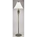 1 Light Floor Lamp Spanish Bronze Finish with Hand-Sewn Brussels Linen Shade - Interior